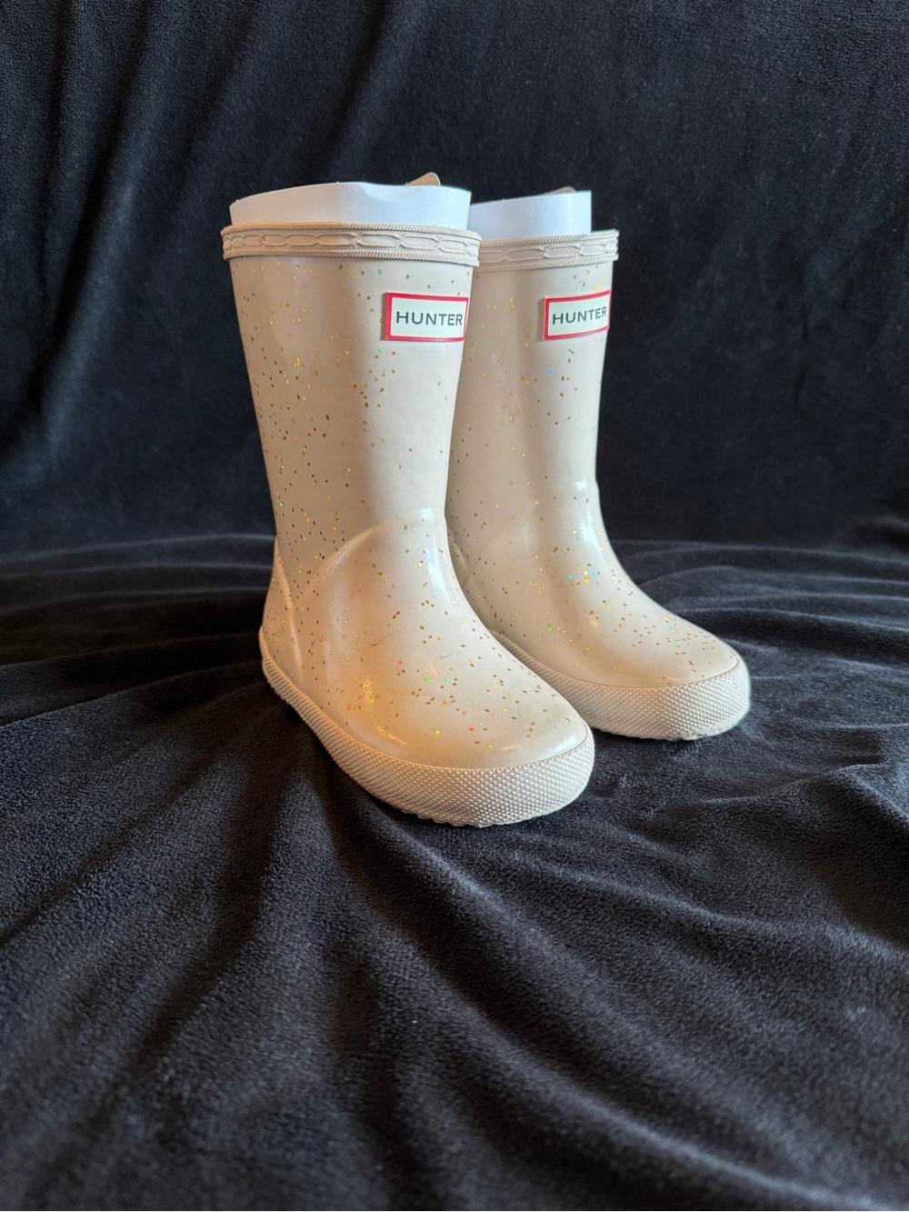 Hunter Kids “Cast” Glitter Rain Boots